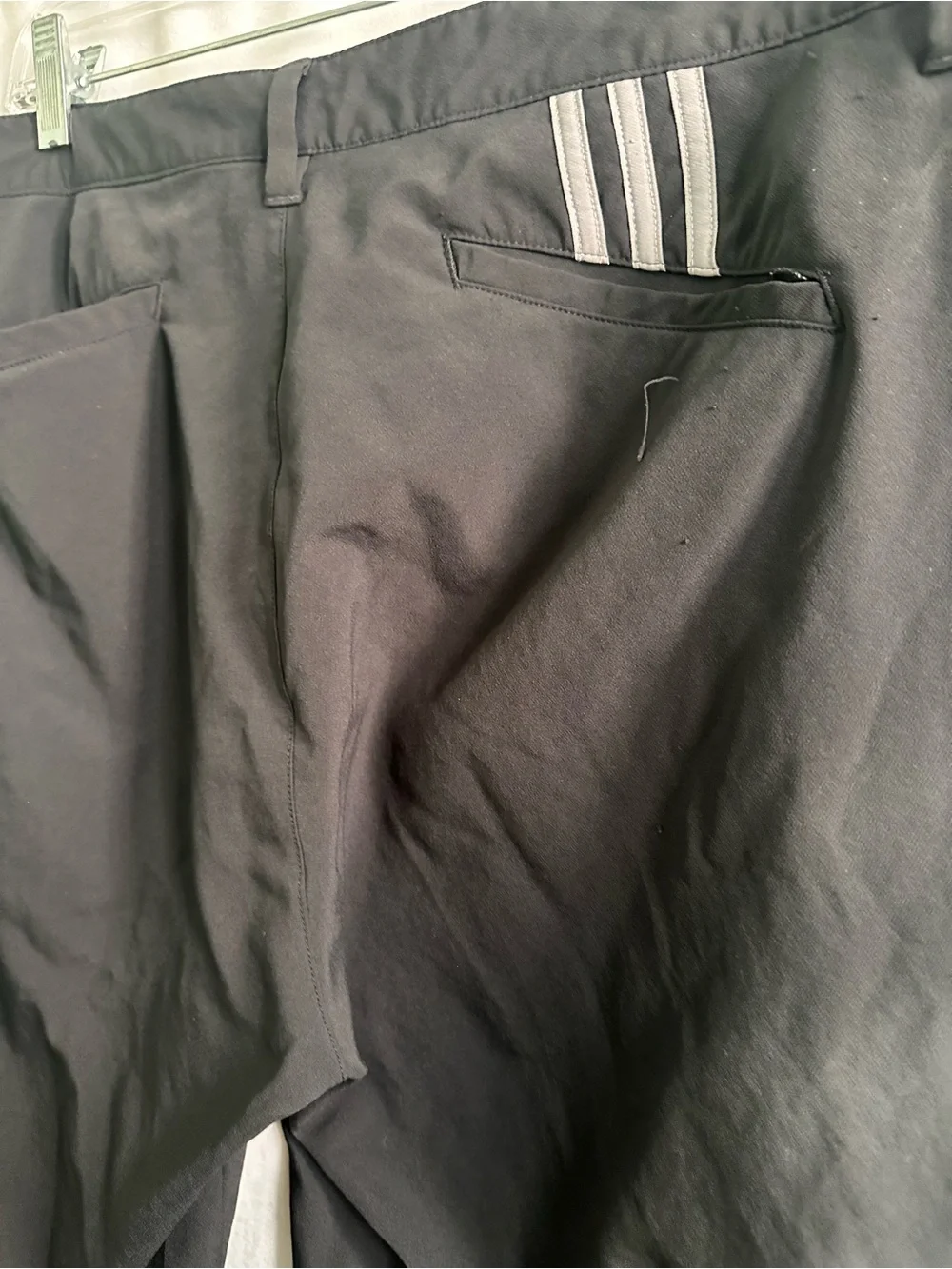 adidas Black Men's Stretch Chinos